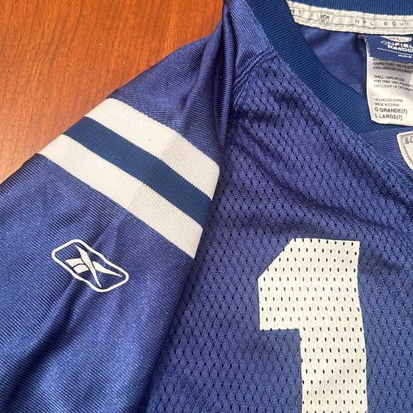 Manning, Reebok kids (sz 7) NFL onfield Peyton Manning #18 Colts mesh jersey - Picture 4 of 9